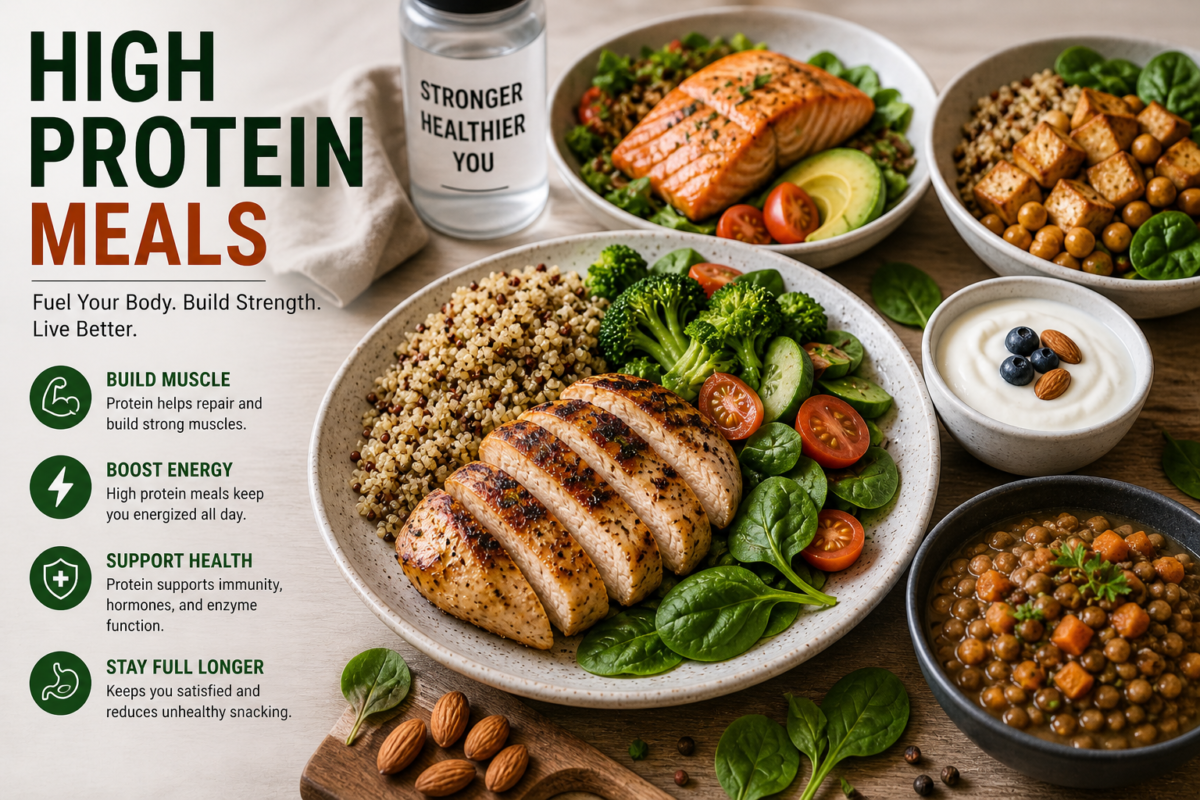 10 High Protein Meals to Boost Energy Fast